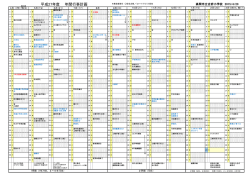 平成27年度 年間行事計画 高岡市立古府小学校 2015/4/20