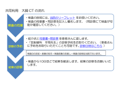 共同利用 大腸 CT の流れ