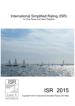 ISR 2015 ルールブックのダウンロード - ISR - International Simplified