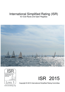 ISR 2015 ルールブックのダウンロード - ISR - International Simplified