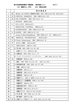 図書室所蔵国内雑誌リスト（PDF）