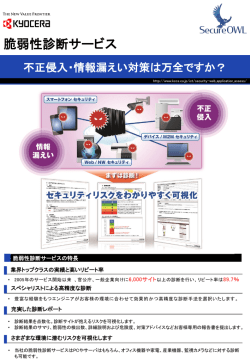 脆弱性診断サービス - 京セラコミュニケーションシステム