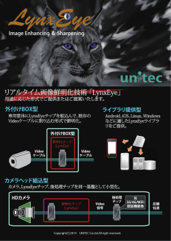 リアルタイム画像鮮明化技術 「LynxEye」