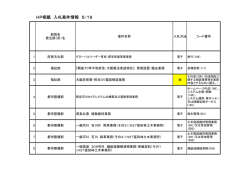 HP掲載 入札案件情報 5/19 - 大阪府電子調達(電子入札)システム