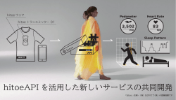 hitoeAPI を活用した新しいサービスの共同開発