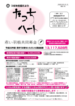 赤い羽根共同募金から事業費を助成します