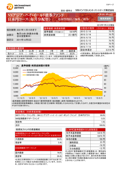 NNアジア・ハイ・イールド債券ファンド 日本円コース（毎月分配型）