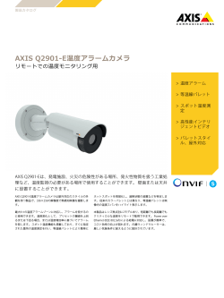 AXIS Q2901‒E温度アラームカメラ