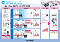 松風ブロック&レジセム合着方法