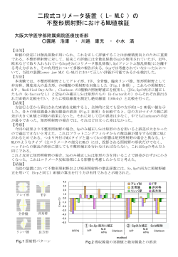 二段式コリメータ装置（ L- MLC ）の 不整形照射野におけるMU値検証