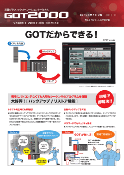 三菱グラフィックオペレーションターミナル GOT2000