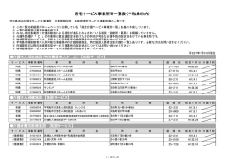 居宅サービス事業所等一覧表（宇和島市内）(PDF文書)
