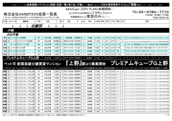 株式会社AMBITION空室一覧表 - 株式会社AMBITION（アンビション）