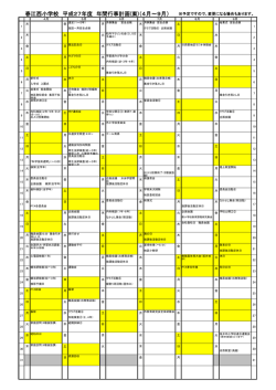 年間行事予定（PDF） - 坂井市立春江西小学校