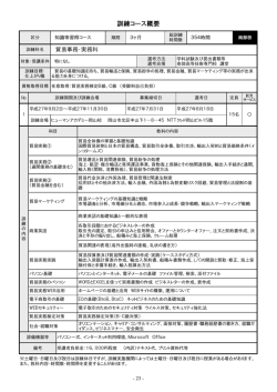 貿易事務・実務科