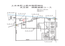 上水本町上鈴木稲荷神社 天王祭 神輿渡御コース