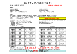 ロングクレイン交流戦（5年生）