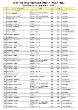 出展予定94法人発表！ - 滋賀県社会福祉協議会