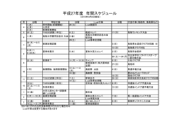 平成27年度 年間スケジュール - 鳥取大学ソフトテニスサークル L.cat