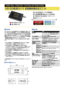 HD-SDI 監視カメラ 長距離映像伝送ユニット（AP