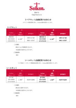 製品紹介 Seiken特報567号を掲載しました。