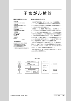 子宮がん検診 - 公益財団法人東京都予防医学協会