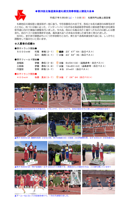 第28回北海道高体連札幌支部春季陸上競技大会