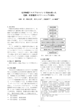 化学物質リスクアセスメント手法を使った 危険・有害箇所スクリーニングの