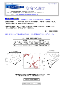 漁海況通信 - 長崎県総合水産試験場