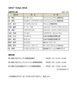 CDI3   Tokyo 2015