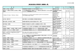 株式会社保全工学研究所 発表論文一覧