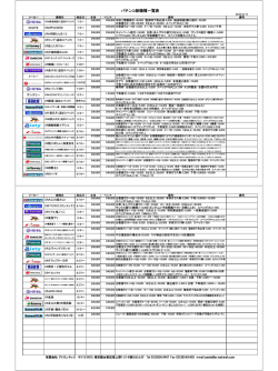 パチンコ新機種一覧表 - 有限会社アトランティス