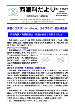 西眼科だより 第 14 巻3号