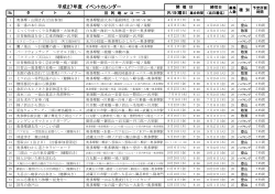 平成27年 イベントカレンダー（PDFファイル：200KB）