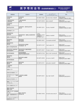 奨学寄附金等 - 大阪大学産学連携本部