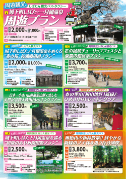 新発田市の着地型観光ツアー～しばたん観光バス～チラシはこちら