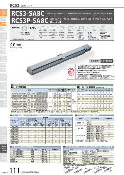 RCS3-SA8C ロボシリンダ スライダタイプ 本体幅 80mm 200V サーボ