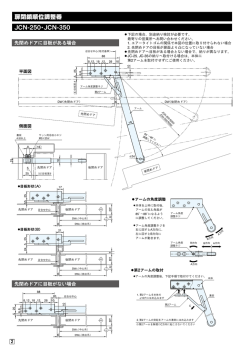 扉閉鎖順位調整器 JCN-250・JCN