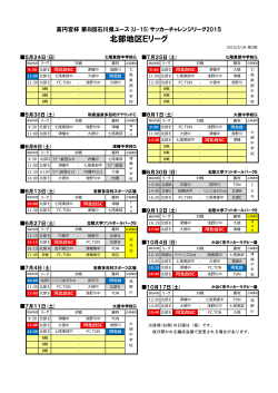 北部地区Eリーグ - 河北台サッカークラブ