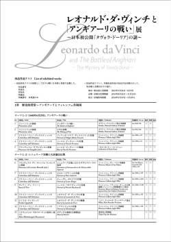 出品作品リスト List of exhibited works