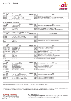 AIヘッドセット価格表