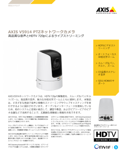 AXIS V5914 PTZネットワークカメラ