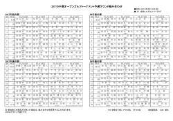 4月10日（金）のスタート表はこちらから