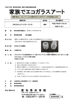 家族でエコガラスアート