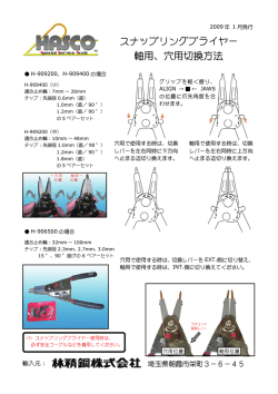 H-909400（旧型） 軸用・穴用切り換え方法(PDF/1.01MB)