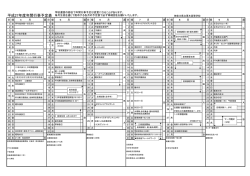 平成27年度年間行事予定表