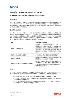 製品データシート（PDS） ダウンロード