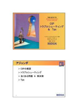 講演資料 - InterSystems