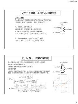 レポート課題（5月19日出題分） 2．レポート課題の解答例