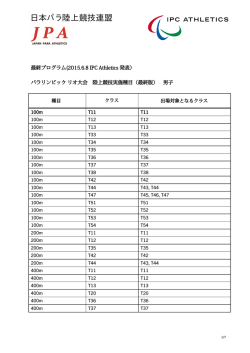 詳細はこちら - 日本身体障害者陸上競技連盟